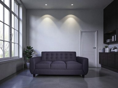 SOFA LINEA UNO KIA 3 CUERPOS GRIS