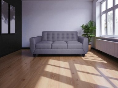SOFA LINEA UNO KIA 3 CUERPOS PLATA