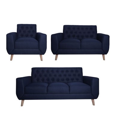 JUEGO SALA LÍNEA UNO MUEBLES KIACO 3-2-1 KIABOTON