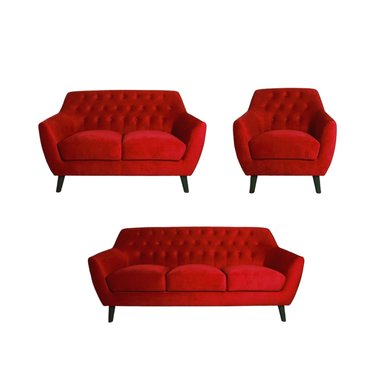 JUEGO SALA LÍNEA UNO MUEBLES SOFIA 3-2-1