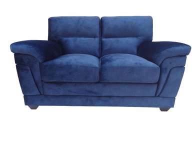 SOFA LINEA UNO MUEBLES BOSTON 2 CUERPOS AZUL