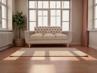 SOFA LINEA UNO MUEBLES VIENNA 3 CUERPOS TRIGO