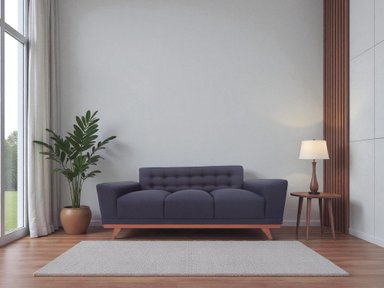 SOFA LINEA UNO MUEBLES JULIETA 3 CUERPOS PLOMO