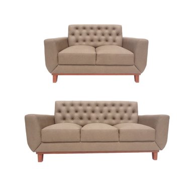 JUEGO SALA LÍNEA UNO MUEBLES VIENNA 3-2 CAPUCCINO