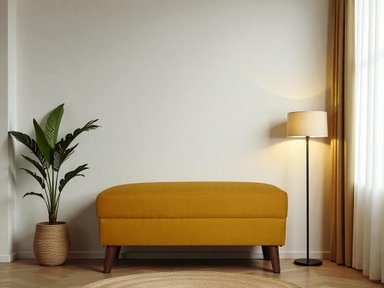 BANQUETA LINEA UNO VINTAGE AMARILLO