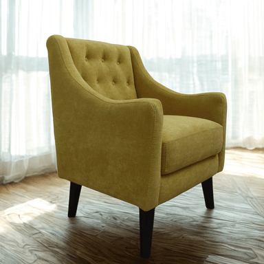 BUTACA LINEA UNO MUEBLES ANTHONIA LINEA UNO AMARILLO