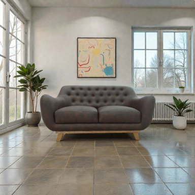 SOFÁ LÍNEA UNO MUEBLES 2 CUERPOS LUCIANA