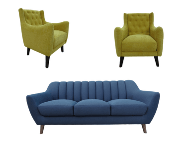 JUEGO SALA LÍNEA UNO MUEBLES VALERIA 3-1-1