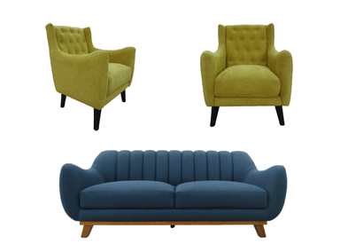 JUEGO SALA LÍNEA UNO MUEBLES ALEXIA 3-1-1