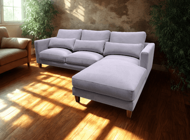 SECCIONAL LINEA UNO LONDRES 2 PIEZAS PLATA