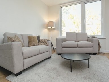 SOFÁ LÍNEA UNO MUEBLES MICAELA 2 CUERPOS