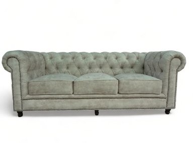 SOFÁ LÍNEA UNO MUEBLES CHESTERFIELD 3 CUERPOS
