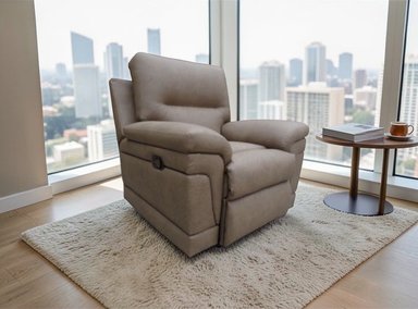 RECLINABLE LINEA UNO MUEBLES MADERA TORNILLO CAPUCCINO BOSTON