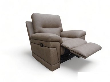 RECLINABLE LINEA UNO MUEBLES MADERA TORNILLO CAPUCCINO BOSTON - 4