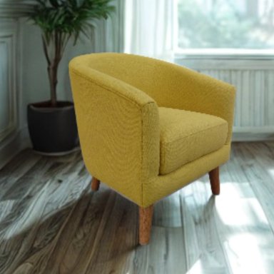 BUTACA SILLON LINEA UNO MADRID AMARILLA