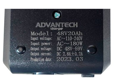 CARGADOR ADVANTECH 48V20AH 48V 20AH PARA MOTO ELÉCTRICA CON BATERÍA PLOMO ACIDO - 5