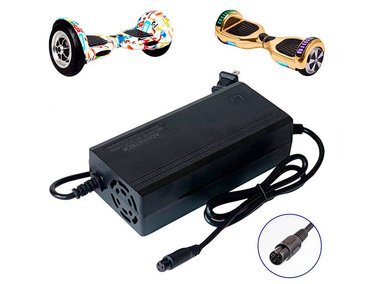 CARGADOR PARA HOVERBOARD ADVANTECH 36V2A SMART BALANCE 36V BATERÍA DE LITIO. SALIDA 42V 2A