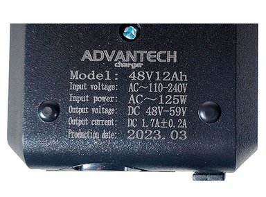 CARGADOR ADVANTECH 48V12AH 48V 12AH PARA BICIMOTO MOTO ELÉCTRICA CON BATERÍA PLOMO ACIDO - 5