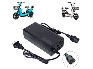 CARGADOR PARA BICICLETA ELÉCTRICA ADVANTECH 48V3A CARGADOR PARA BICIMOTO ELÉCTRICA DE 48V CON BATERÍA DE LITIO. SALIDA 54.6V 3A