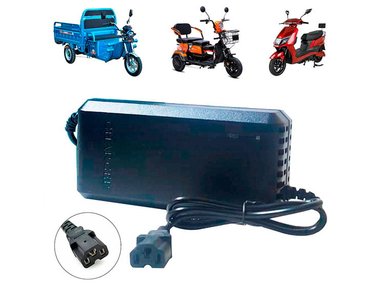 CARGADOR PARA MOTO ELÉCTRICA ADVANTECH 60V20AH DE 60V 20AH CON BATERÍA PLOMO ACIDO