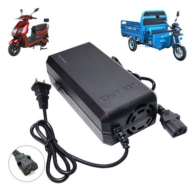 CARGADOR 60V 32AH PARA MOTO ELÉCTRICA BATERÍA CON PLOMO ACIDO - 1