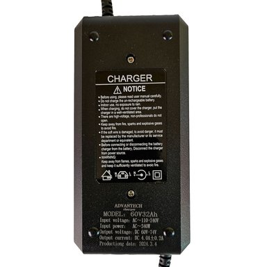 CARGADOR 60V 32AH PARA MOTO ELÉCTRICA BATERÍA CON PLOMO ACIDO - 3
