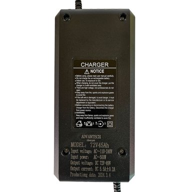 CARGADOR PARA MOTO ELÉCTRICA DE 72V 45AH CON BATERÍA PLOMO ACIDO - 3