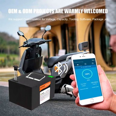 BATERÍA PARA MOTO ELÉCTRICA DE 48V 20AH LITIO CON BLUETOOTH Y PANTALLA LCD - HORIZONTAL - 4