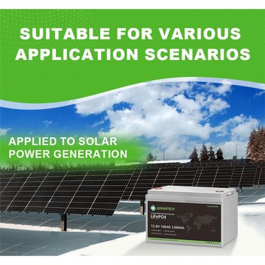 BATERÍA PARA PANEL SOLAR LITIO LIFEPO4 12V 100AH CON BLUETOOTH Y BMS INCORPORADO - 3
