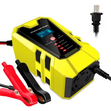 CARGADOR DE BATERÍA PARA CARRO AUTO MOTO DE 12V 6A INTELIGENTE
