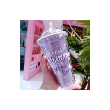 TOMATODO ACRÍLICO CON TAPA - ESTRELLAS - MORADO