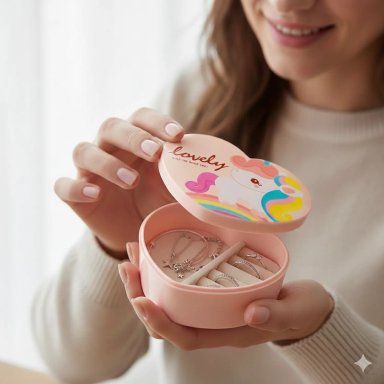 ORGANIZADOR DE JOYAS EN FORMA DE CORAZÓN -  LOVELY ROSADO