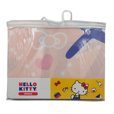 SET 4 PIEZAS 1.5 PLAZAS ROSADO CAMA CON DISEÑO - 2