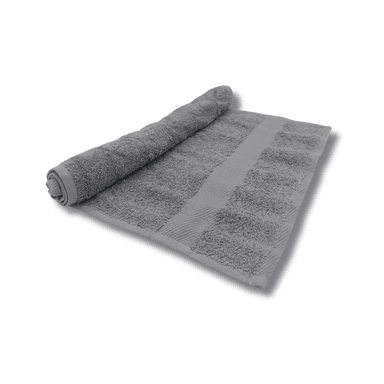TOALLA DE MANO COLOR GRIS ALGODÓN