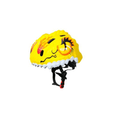 CASCO CICLISMO AMARILLO BICICLETA NIÑOS DINO