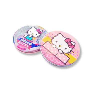 SET ESPEJOS MANO GATITA ROSA Y MORADO X2