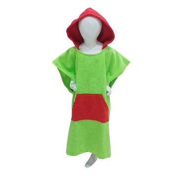 TOALLA PONCHO CAMBIADOR VERDE
