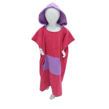 TOALLA PONCHO CAMBIADOR ROJO