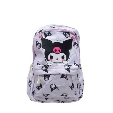 MOCHILA KAWAII GATITA ESCOLAR LILA
