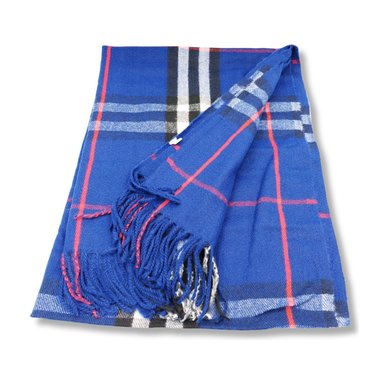 MAXI BUFANDA MUJER AZUL