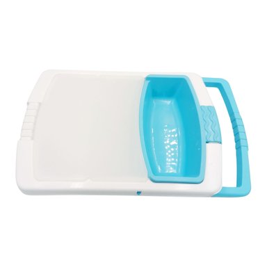 TABLA MULTIUSO PLEGABLE CELESTE