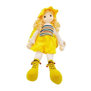 MOCHILA MUÑECA MUSICAL COLOR AMARILLO