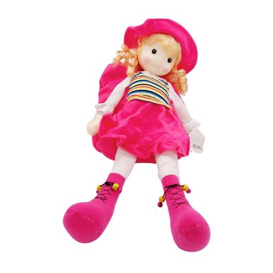 MOCHILA MUÑECA MUSICAL COLOR ROSA