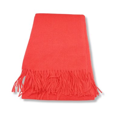 MAXI BUFANDA MUJER COLOR ENTERO ROJO