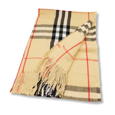 MAXI BUFANDA MUJER BEIGE Y NEGRO