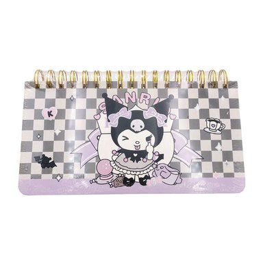 LIBRETA DE CONEJITO KAWAII - MORADO Y BLANCO