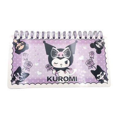 LIBRETA DE CONEJITO KAWAII - MORADO Y NEGRO