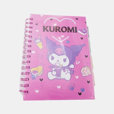 CUADERNO CON SEPARADOR GATITA FUCSIA CUADRICULADO - 1