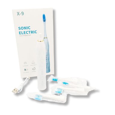 CEPILLO DE DIENTE ELÉCTRICO BLANCO CON REPUESTO CON CABLE