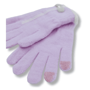 GUANTES DE LANA COLOR MORADO PARA MUJER - 3